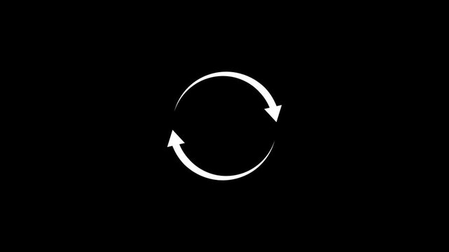 Circular Arrows Showing Continuous Rotation Motion