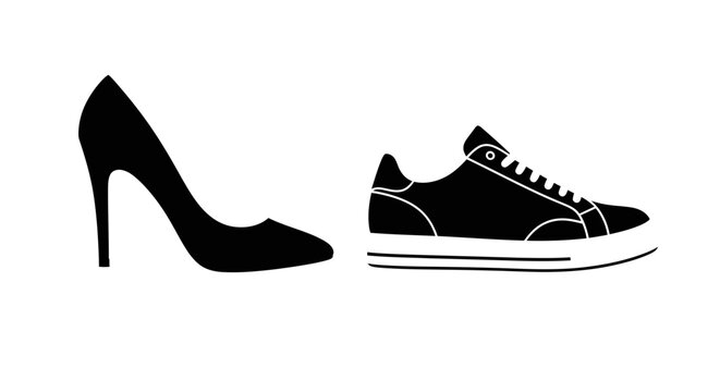 High Heel Shoe vs Sneaker: Fashion Choice, Style Contrast, Comfort vs Elegance