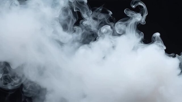 Premium White smoke on black background for Contemporary Lifestyle and Visual Storytelling