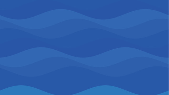 Abstract Blue Wave Pattern Vector Background Illustration