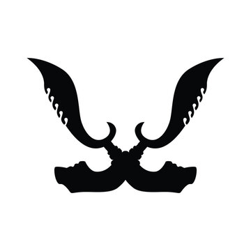 Kujang Siluet Vector Image And Illustration