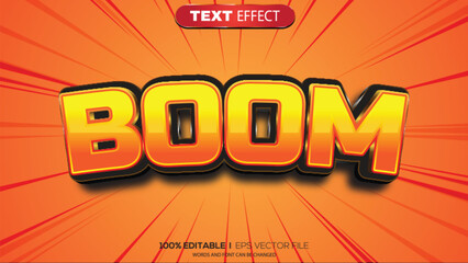 3d text effect boom theme © Ardhy