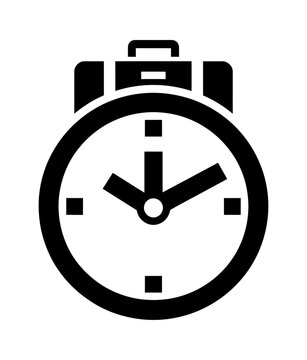 Vector icon of a stopwatch with a timer display