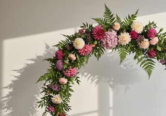 Fototapeta premium Floral archway decoration