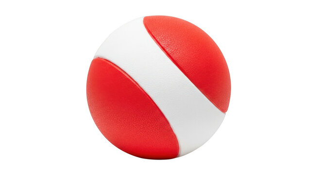 A red paper cutout of an apple with a bite taken out isolated on transparent background, isolated on white background