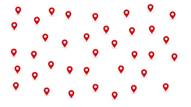 gps map navigator system animation. route destination 3d city streets. searching direction, track or address. pin location detection. animated pin map animated icon. location icon. GPS location pointe