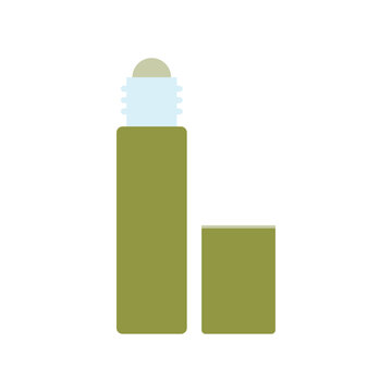 Cosmetic Roller Bottle Flat Vector Illustration