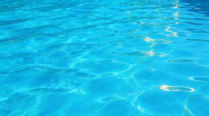 Fototapeta premium Peaceful Summer Vacation Pool Water with Sparkling Sun Rays