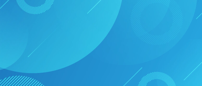 abstract blue geometric background with circles and lines for corporate presentation and web design with smooth gradient colors.
