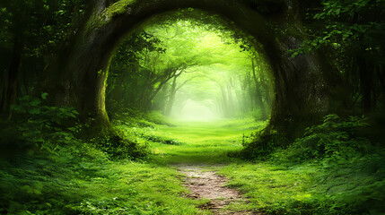 Fototapeta premium Enchanted Forest Pathway