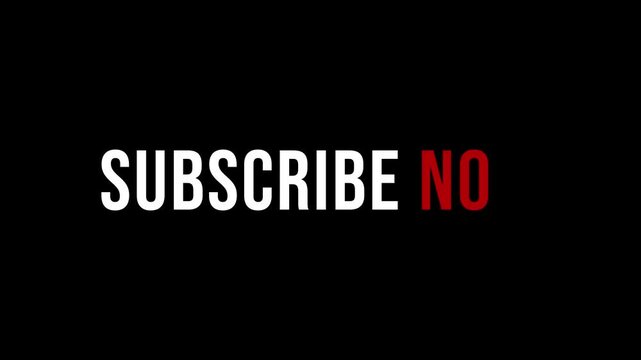 text "SUBSCRIBE NOW" on a dark background. graphic encourages users to subscribe to a channel or service.