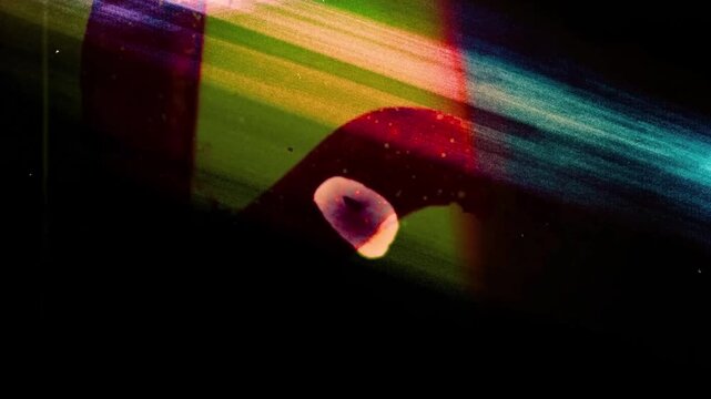 Set of Vertical Old Film Scratches and Dust FX