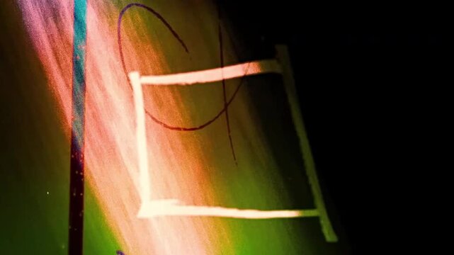 Set of Vertical Cinematic Dust and Scratches
