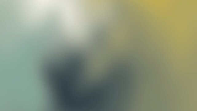 Alabaster gradient soft abstract fluid motion background. Muted yellow and dusty blue blurred liquid animation for minimalist design, calm corporate presentations, and elegant modern backdrops.