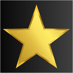 Obraz premium Sparkling Gold Star Shapes on Dark Background Premium Graphic Elements