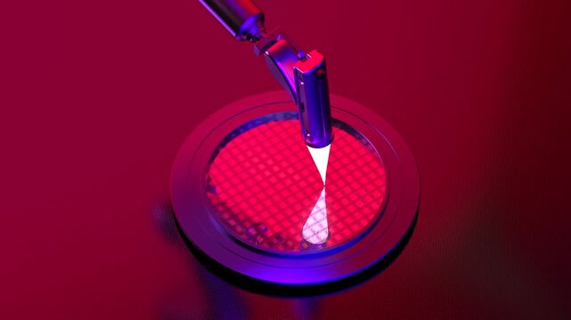 3d rendering EUV lithography systems for semiconductor manufacturing 4k footage