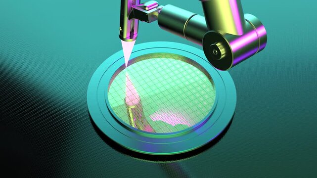 3d rendering EUV lithography systems for semiconductor manufacturing 4k footage