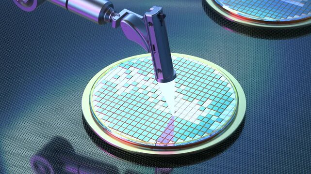 3d rendering EUV lithography systems for semiconductor manufacturing 4k footage