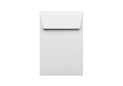 Minimalist Gray Envelope with Flap - isolated on transparent background