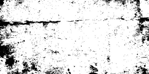 Fototapeta premium High contrast black and white grunge texture Rough aged cement overlay Speckled vintage distressed vector background