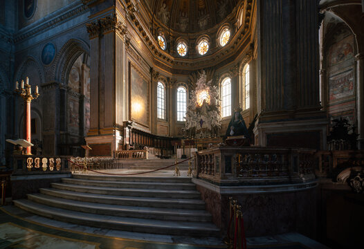 Duomo di Napoli (Naples Cathedral), gothic revival and baroque styled church in Naples, Italy
