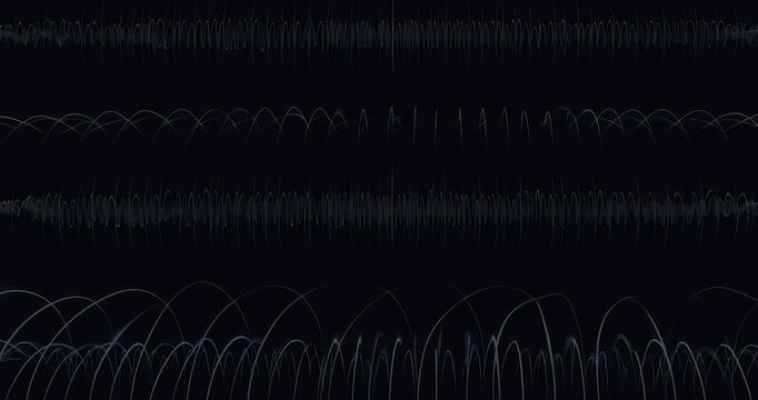Abstract wave line pattern dark background digital art sound wave vibration motion curve technology texture energy flow futuristic design minimal frequency pattern curved line audio waveform dynamic