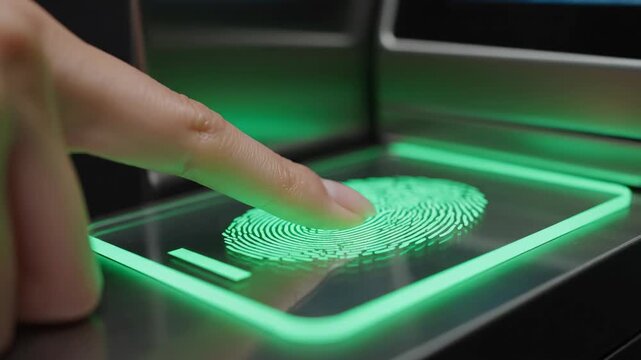 Fingerprint Scanning Technology for Secure Access and Identification.