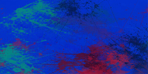 Fototapeta premium An aged blue abstract grunge background with a textured wall pattern featuring dark vintage paint effects and a dirty surface design for a grungy art backdrop