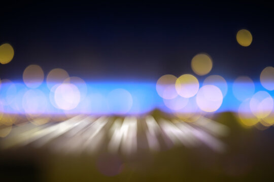 Abstract background. Bokeh and lights on a smooth blue and red background. Technology Blue gradient  defocused abstract photo smooth background