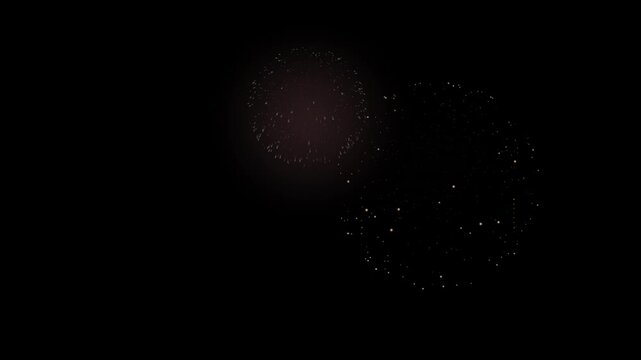 Apple Motion で作った、花火のアニメーション
背景は透明です。prores4444