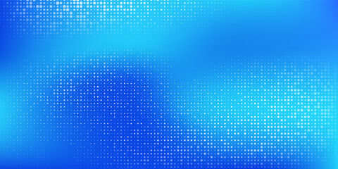 Fototapeta premium Abstract dotted gradient blue and cyan gradient mesh abstract background nice for wallpaper simple abstract modern