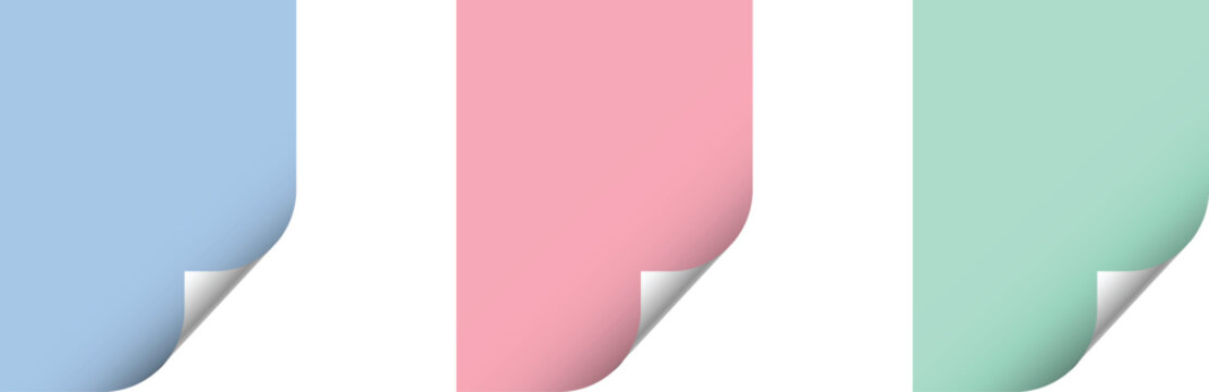 Empty document with folded corner minimal design vector