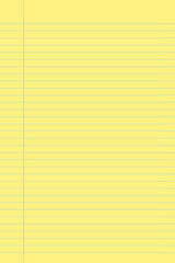 Naklejka premium Yellow legal pad pages with lined designs