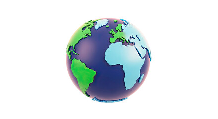 Fototapeta premium Stylized Globe of Earth