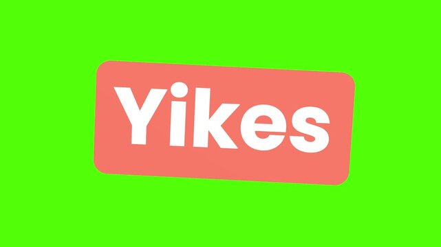 Yikes Alert: A bold Yikes appears against a vibrant background, capturing a moment of playful surprise or humorous concern. 