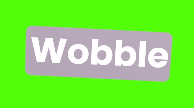 Wobble Effect Signage: Captivating the eye with its vibrant backdrop. The design presents a dynamic aesthetic, and conveys a feeling of movement.