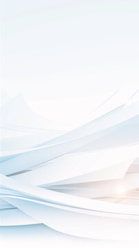 Clean blue abstract background with flowing lines and large copy space for corporate use、余白のある青い流線の抽象背景、ビジネス・コーポレート向けデザイン