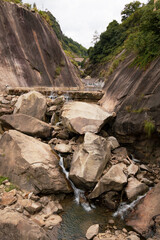 Rocky river gorge in Wangxian Valley, Shangrao, Jiangxi, China