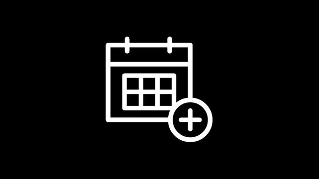 Calendar icon with a plus sign indicating adding a new event or appointment