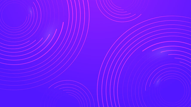 Deep purple and blue background with glowing orbital circles and technical line patterns for futuristic digital interface