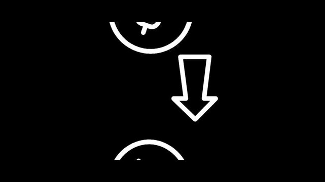 Icon representing a dollar coin with a downward arrow indicating a decrease in value