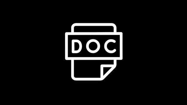 Simple line art icon of a printer with paper coming out on a black background