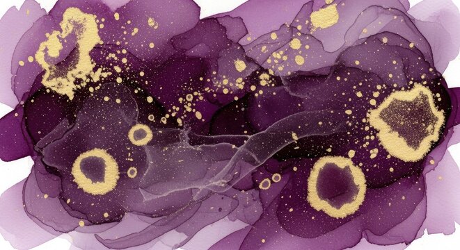 Microscopic cross-section of biological tissue with distinctive circular structures. illustration abstract Background