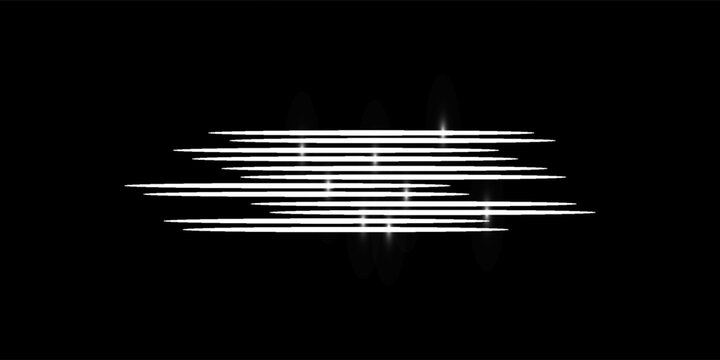 Colorful light trails, long time exposure motion blur effect. Red and blue glowing neon lights lines. Red blue special effect, speed police line. Magic of moving fast lines. Vector Illustration