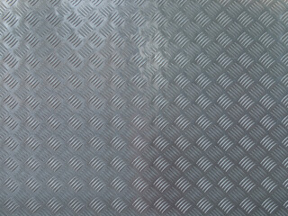 Industrial Diamond Plate Metal Texture: Non-Slip Steel Background with Copy Space