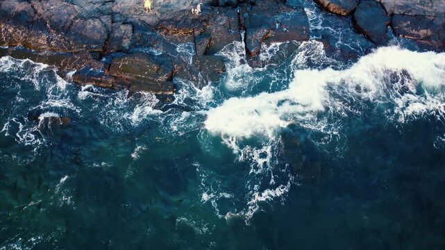 Goa beach waves cinematic