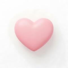 Fototapeta premium Pink Heart Shape Soft Plush Toy for Valentines Day