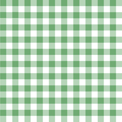 Green gingham check pattern background, cute seamless pastel grid texture © Kimmy