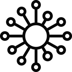 Obraz premium Abstract Network Connection Icon