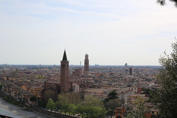 Fototapeta premium panoramic view of the city of Verona, Italy